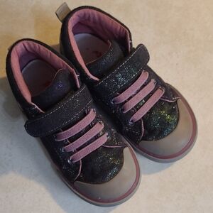 See Kai Run Peyton Purple Shimmer Hitop Sneakers